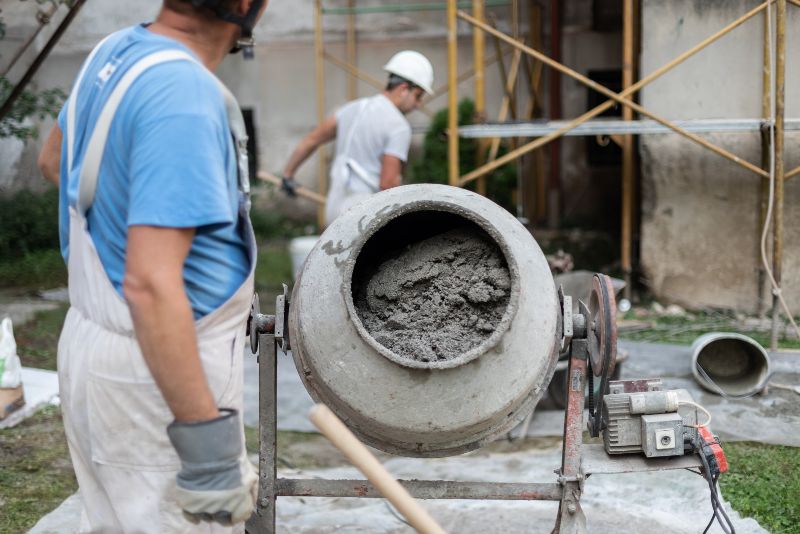 Concrete mixing process